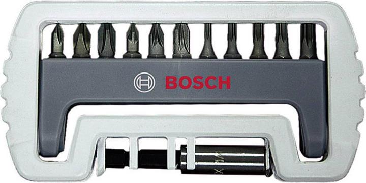 Produktbild Bosch Professional Zubehör 11-tlg. Schrauberbit-Set inklusive Bithalter, PH, PZ, T, 25 mm (PH2, PZ2, PH1, T10, T15, PZ1, T20, PH3, PZ3, T25, T30)