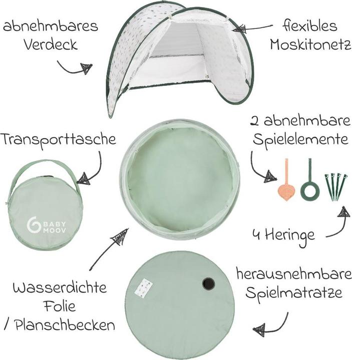 Actual product image Babymoov Aquani Parasol 3in1