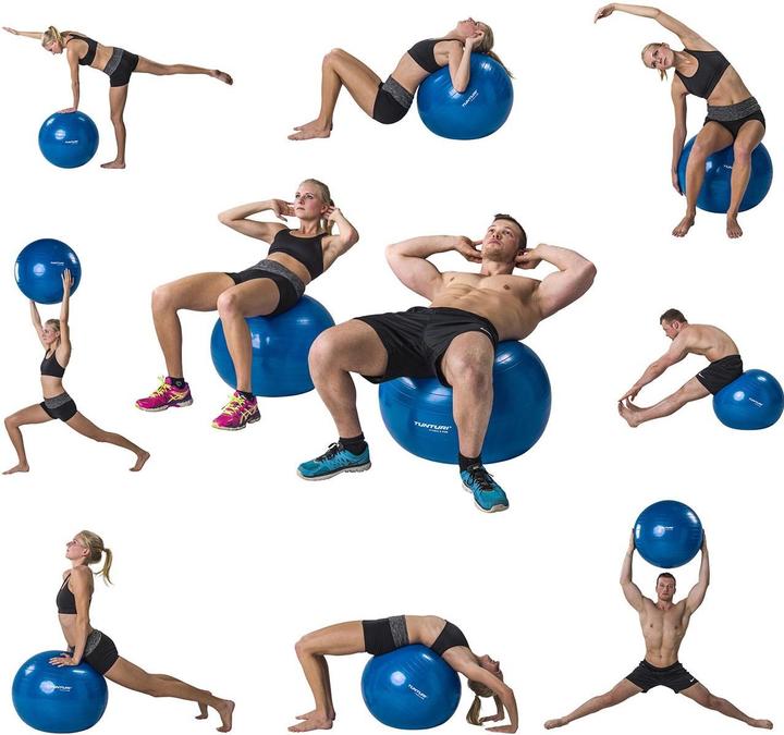 Actual product image Tunturi Gym Ball - Gymnastikball Sitzball (75 cm)