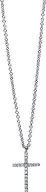 Produktbild Goldberg Diamant Collier mit Kreuz und Diamanten (Weissgold)