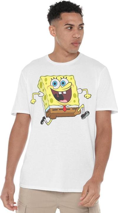 Immagine prodotto Spongebob Squarepants Happy Running Maglietta Uomo (M)