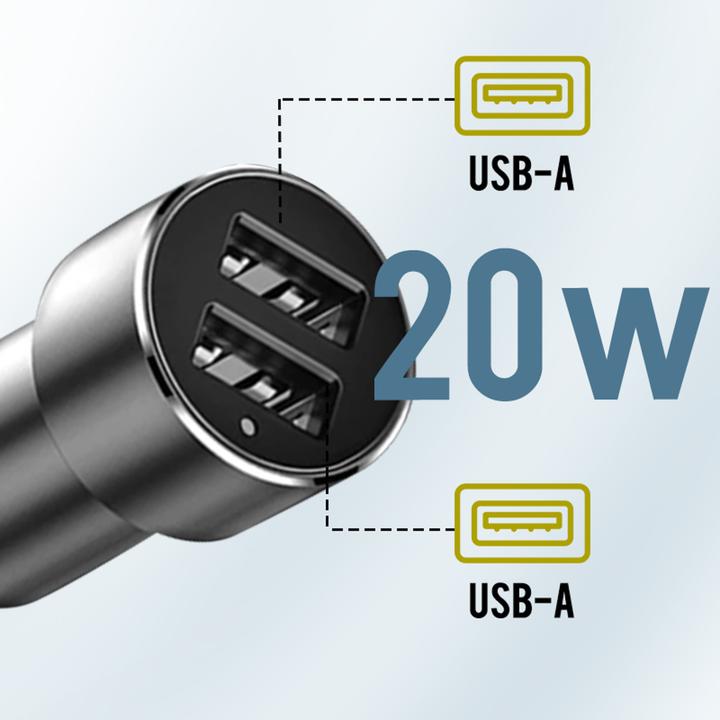 Actual product image Baseus High Efficiency One to Two Cigarette LighterBlack