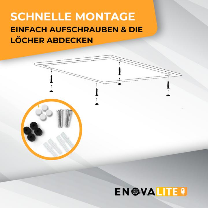 Actual product image Enova ELED 600400 - LED surface-mounted panel, UGR<19, 60x60 cm, 30 W, 3300 lm, 4000 K (3300 lm)
