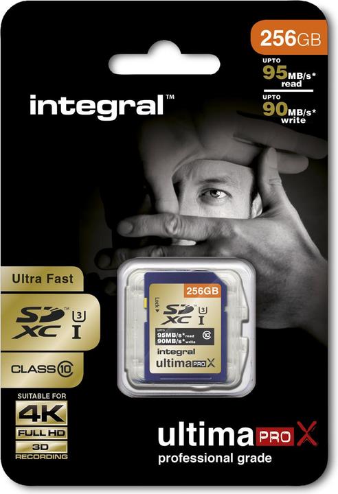Actual product image Integral Memory Ultima Pro X (256 GB, SDXC, U3, UHS-I)
