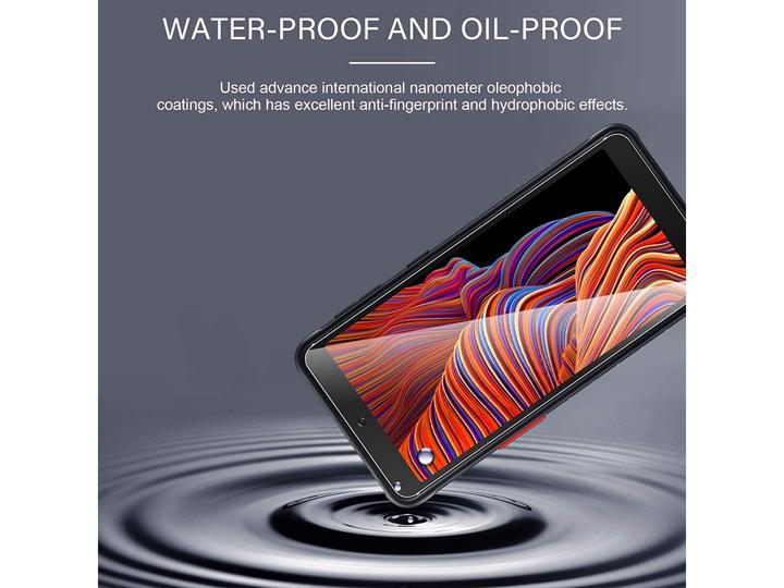 Actual product image Screenguard Samsung Galaxy XCover 5 bulletproof glass protective film Case Friendly Design (1 Piece, Samsung Galaxy S21)