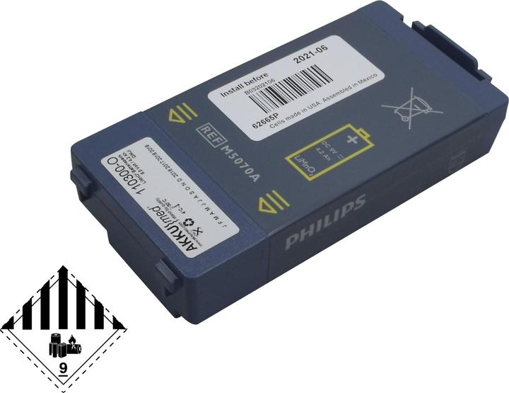 Produktbild Philips Original Lithiumbatterie M5070A Heartstart HS1, FRx (4200 mAh)