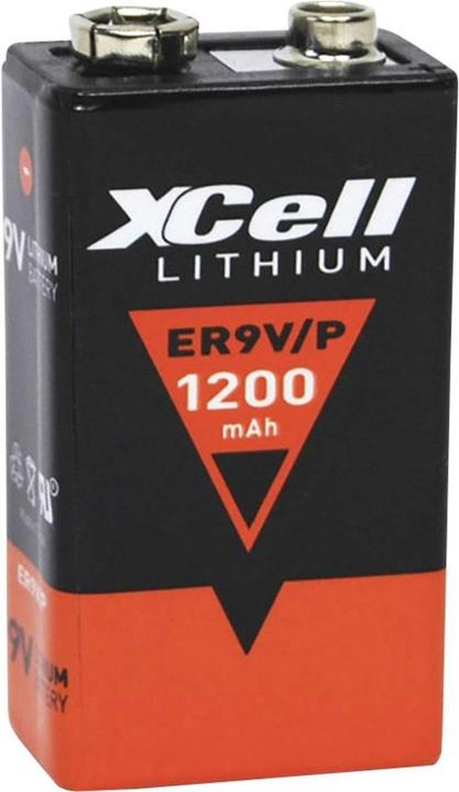 Produktbild XCell 9 V Block-Batterie Lithium ER9 (1 Stk., 9V Block, 1200 mAh)