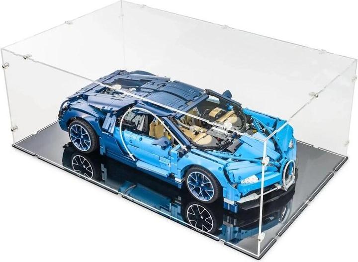 Image du produit iDisplayit Présentoir en acrylique XL pour LEGO® 42083 Bugatti Chiron (avec base noire)