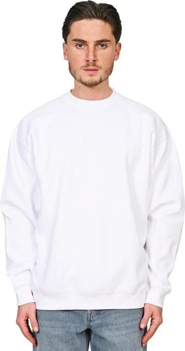 Actual product image Casual Classics Unisex Adult Premium Combed Cotton Extended Neckline Oversized Sweatshirt (L)