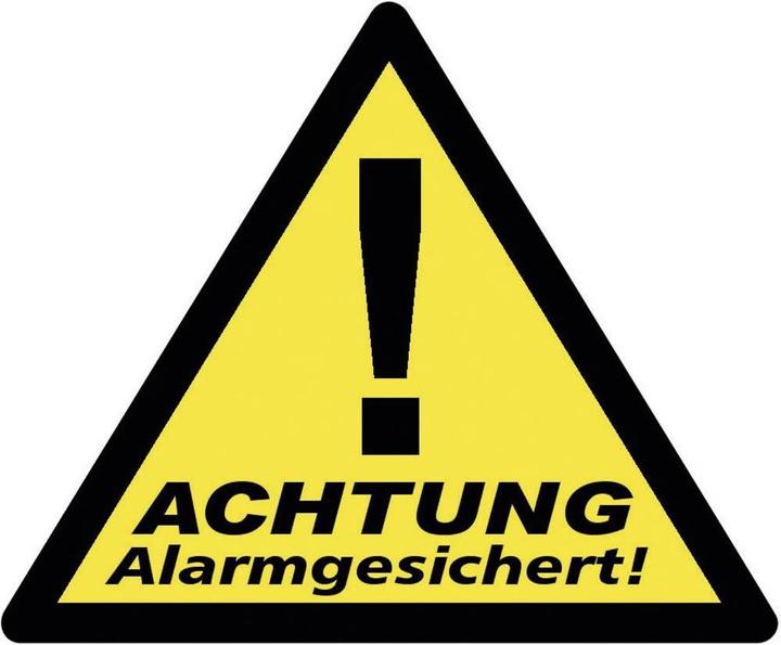 Actual product image Pentatech Warning sticker Attention Alarm Ges