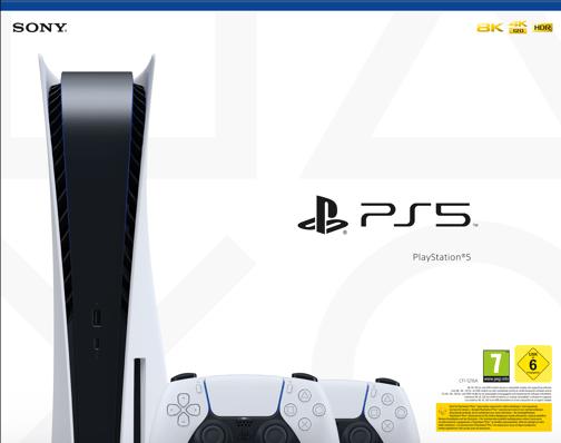 Produktbild Sony PlayStation 5 mit zweitem DualSense Wireless-Controller