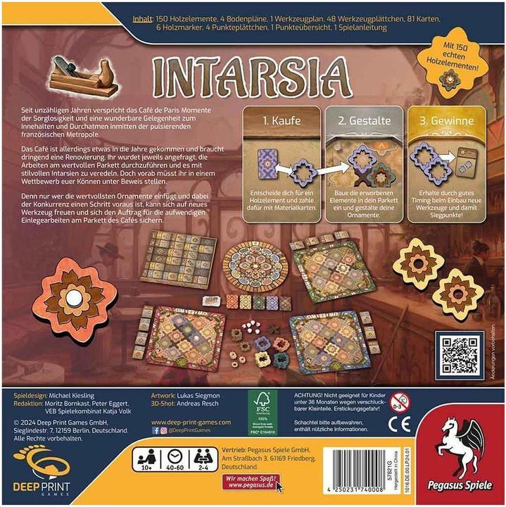 Produktbild Pegasus 57821G - Intarsia (Deep Print Games) (DE) (Deutsch)