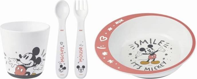 Produktbild NUK Disney Mickey Mouse Esslernset mit Trinkbecher, Esslernteller und Esslernbesteck, ab 9 Monate...