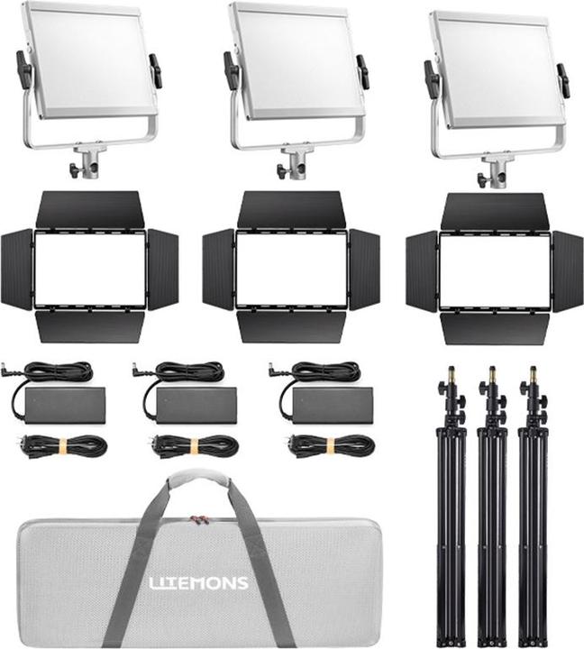 Actual product image Godox Litemons LP600R RGB LED Light Panel 3 light kit (Surface luminaire)