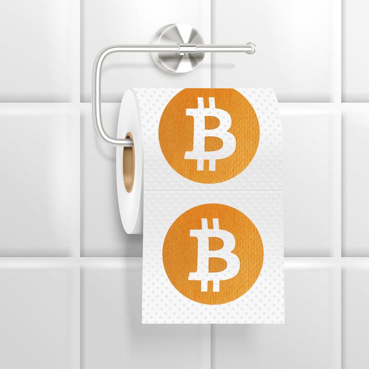 Produktbild Thumbs Up Mad Monkey Toilettenpapier "Bitcoin" (1 x)