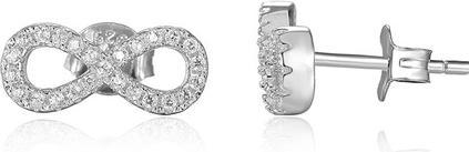 Beneto Silver Infinity Earrings AGUP1192 (L)