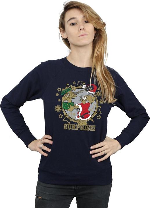 Actual product image Tom & Jerry Womens/Ladies Christmas Surprise Sweatshirt (S)