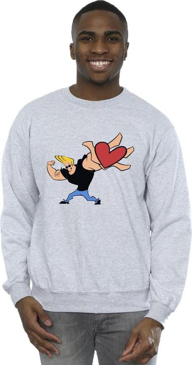 Immagine prodotto Johnny Bravo Heart Present Felpa Uomo (M)