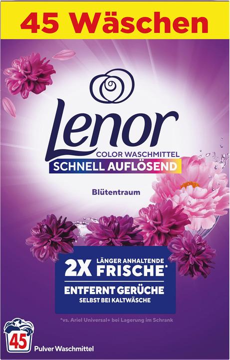 Immagine prodotto Lenor Blütentraum (45 Cicli di lavaggio, Polvere)