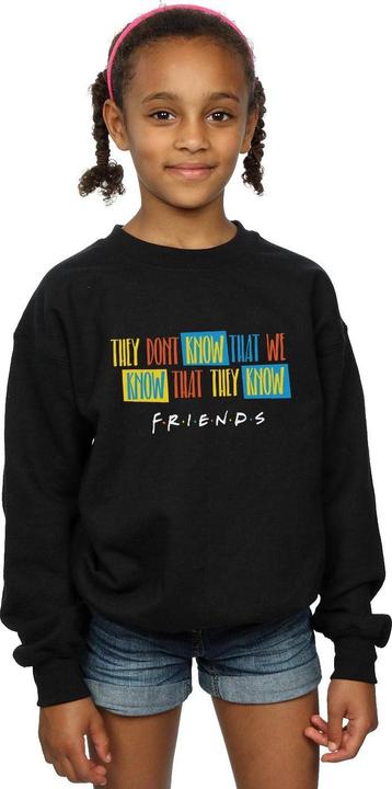 Produktbild Friends They Don't Know Script Sweatshirt Mädchen (140, 146)