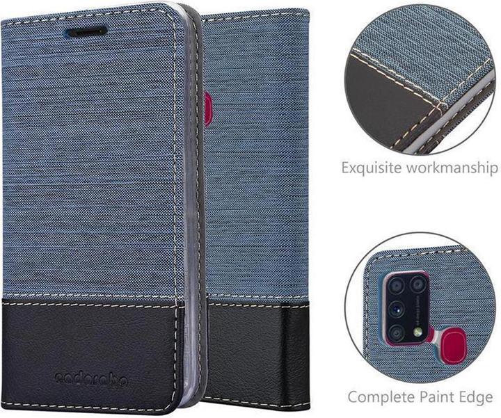 Produktbild Cadorabo Book Jeans Optik Cover (Samsung Galaxy M31)