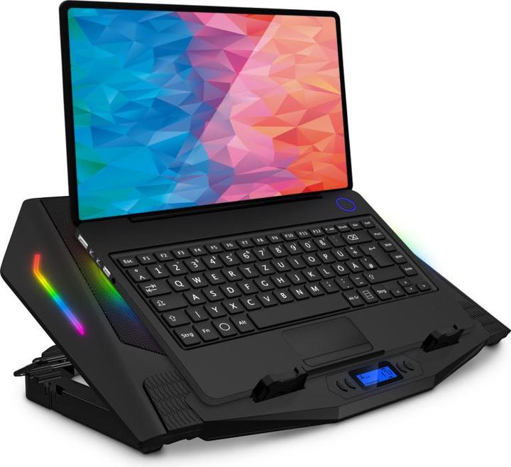 Produktbild Connect IT NEO RGB podsvícení chladicí podložka pod notebook, ČERNÁ