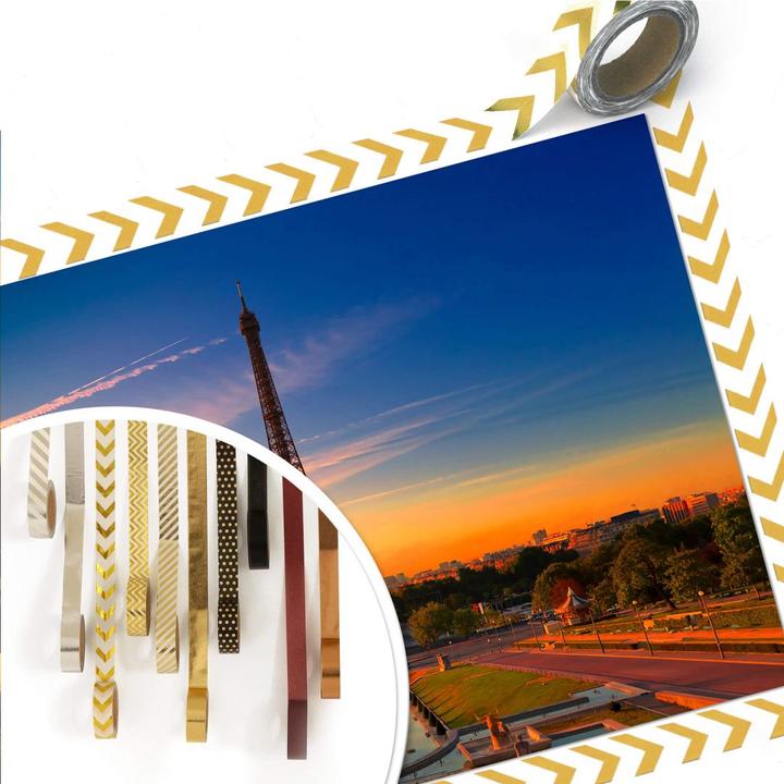 Produktbild Trenddeko Eiffelturm im Sonnenuntergang (45 x 30 cm)