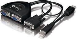 Actual product image equip 2 Port VGA Splitter