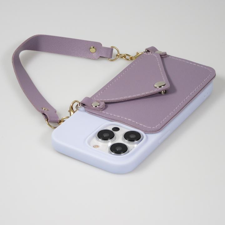 Immagine prodotto PhoneLook Coque Silicone soft touch avec pochette à cartes ou argent en cuir et lanière intégrée (Apple iPhone 14 Pro Max)