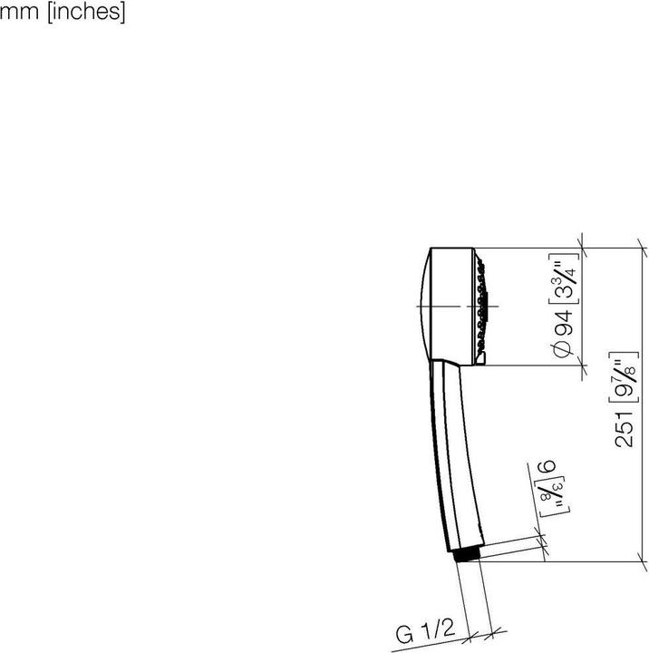 Actual product image Dornbracht Dornb hand shower flow max. 9 l/min chrome (3 Beam types, 9 l/min)
