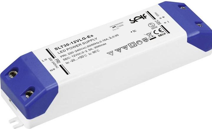 Produktbild Self Electronics SLT30-48VLG-ES Driver per LED Tensione costante 30 W 0 A - 625 mA 48