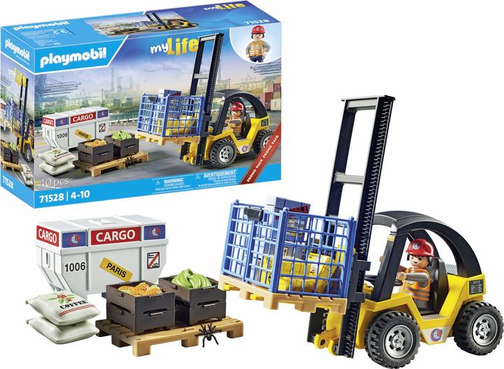 Produktbild Playmobil Gabelstapler mit Fracht (71528, Playmobil My Life)