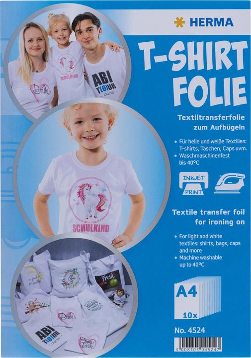 Produktbild Herma T-Shirt Folie A4
