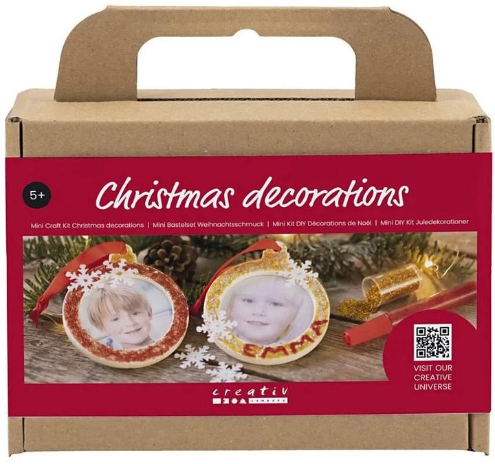 Produktbild Creativ Company Bastelset Weihnachtskugeln Bilderrahmen Foto