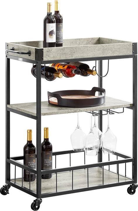 Produktbild SoBuy Servierwagen mit abnehmbarem Tablett