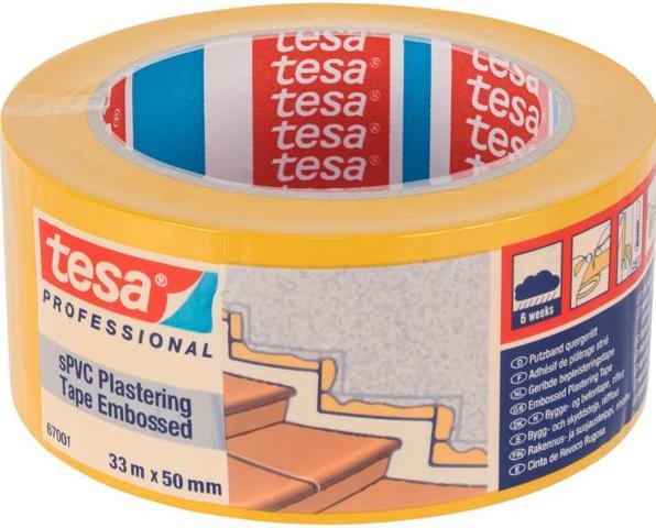 Produktbild tesa sPVC Putzband quergerillt (50 mm)