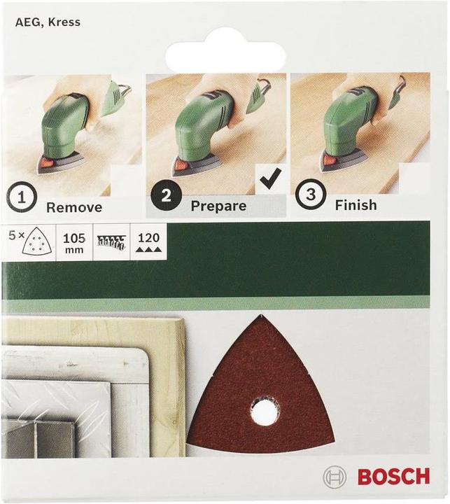 Image du produit Bosch Zubehör Set de papier abrasif Delta avec Kle (60, 120, 240)