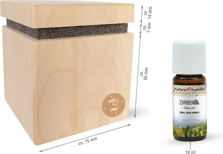 Image du produit ZirbenFamilie Cube d'arolle Orignal Premium (10 ml)