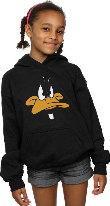 Produktbild Looney Tunes Daffy Duck Big Face Kapuzenpullover Mädchen (152, 158)