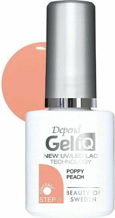 Actual product image Beter Better Depend Gel Iq Esmalte Poppy Peach 41005 (Salmon colours, Gel-Effect Nail Polish)