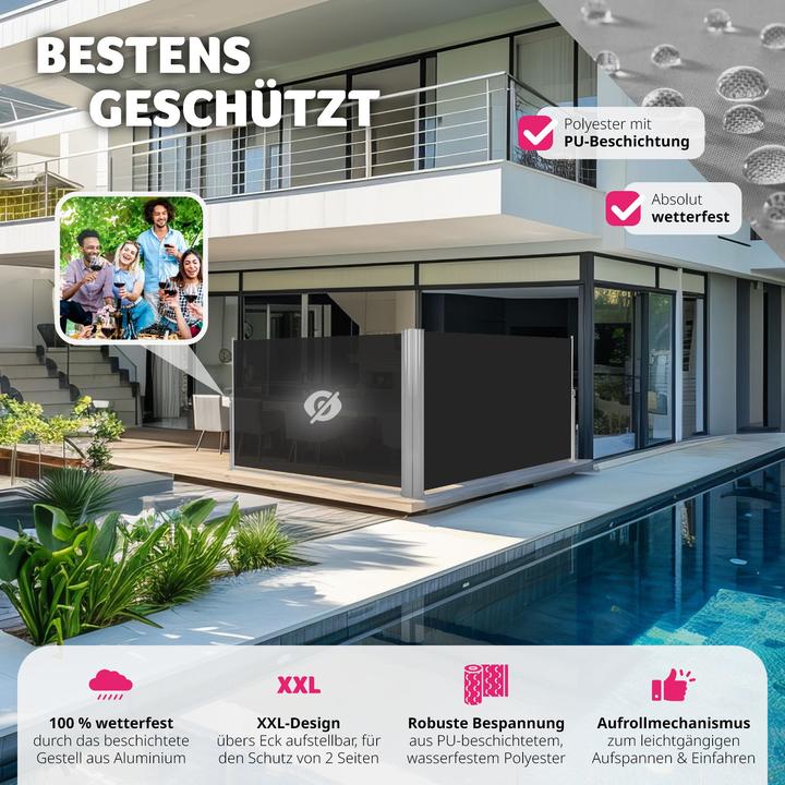 Immagine prodotto tectake Tenda laterale doppia (6 m)