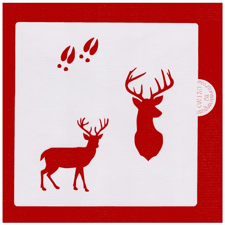 Produktbild Designer Stencils Hirsch Stencil
