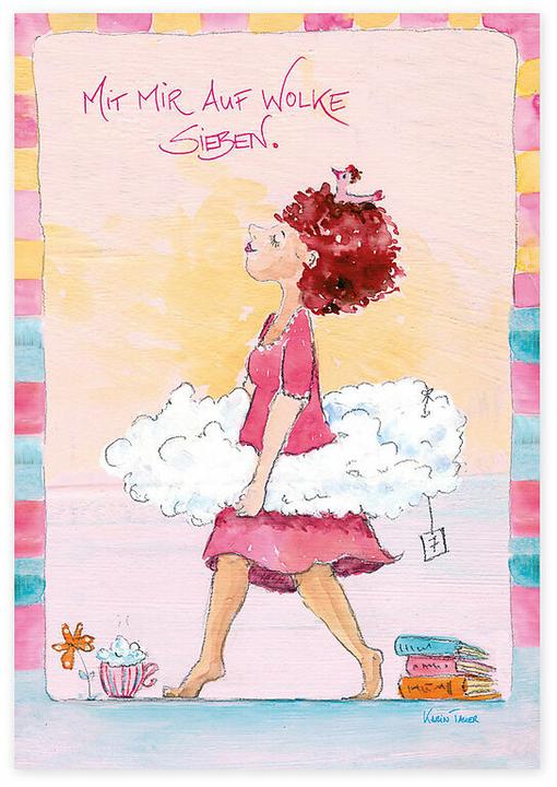 Produktbild Postkarte. Glcksbotschaften / Wolke Sieben / Hoch