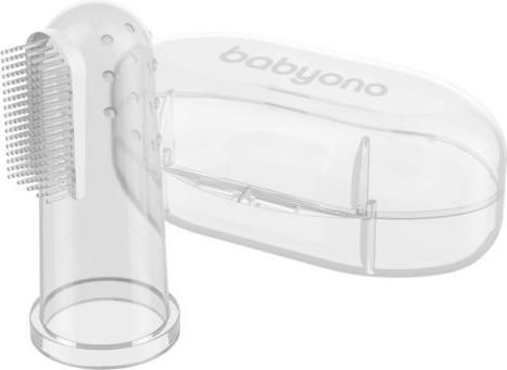 Produktbild Babyono Fingerzahnbürste aus Silikon mit Box mit Box (Weich, 1 x)