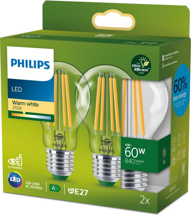 Immagine prodotto Philips Cla (E27, 4 W, 840 lm, 2 x, A)