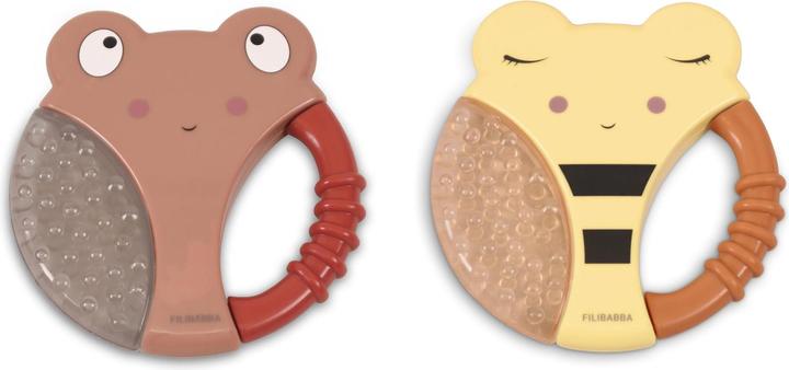 Filibabba Anneaux de dentition réfrigérés - Abeille et chenille