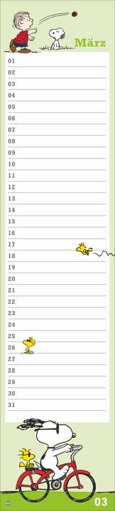 Image du produit Calendrier d'anniversaire Peanuts (11 x 49 cm, Couverture rigide, Allemand)