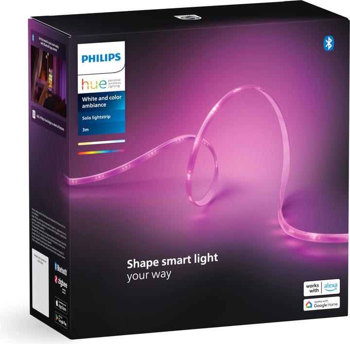 Immagine prodotto Philips Hue Lightstrip Solo (RGBW, 300 cm, Interno)