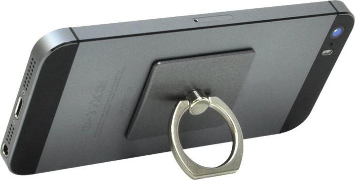 Actual product image PNI Universal O-ring holder, desk stand and Smart Grip, light black, car holder in the