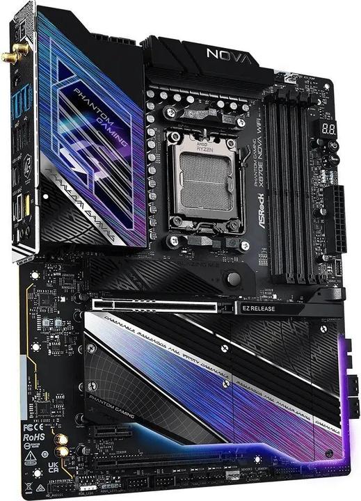 Productafbeelding AsRock MB AMD AM5 X870E Nova WiFi (AM5, AMD X870E, ATX)